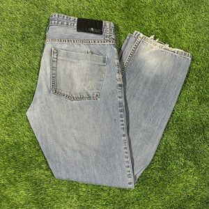 Men's Skater Jeans Tony Hawk Slim Fit - Size 36x32 Y2K Grunge Goth